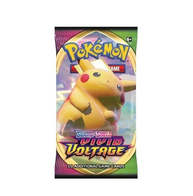 Pokémon TCG Sword & Shield Vivid Voltage PIKACHU ART Booster Pack New/Sealed