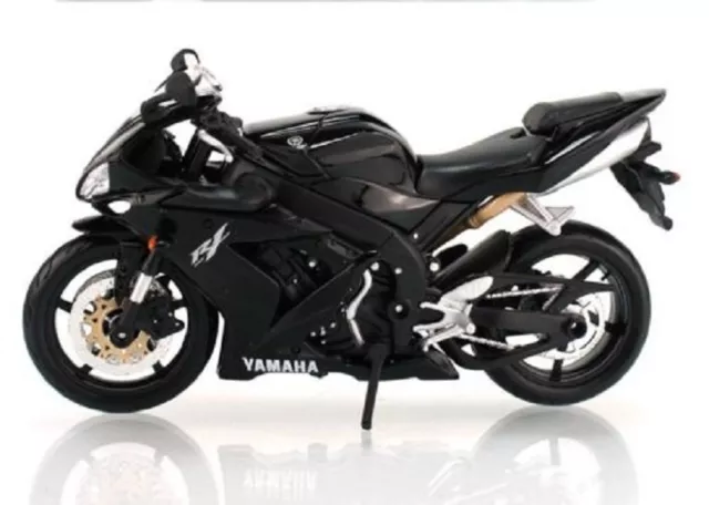 MAISTO 1:12 Yamaha YZF R1 Black MOTORCYCLE BIKE DIECAST MODEL TOY NEW IN BOX 2