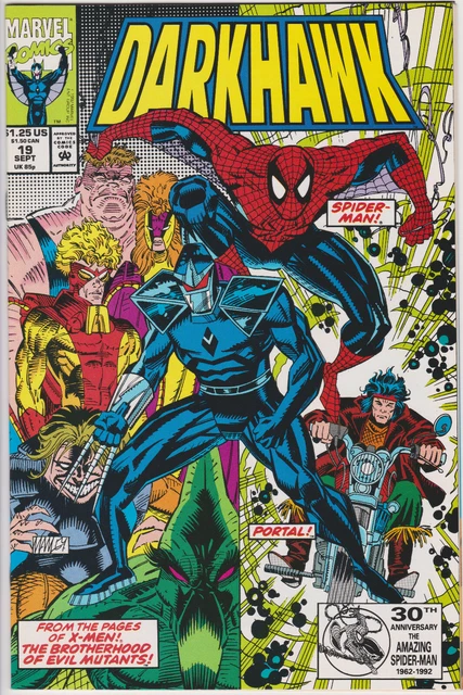 Darkhawk #19, Vol. 1 (1991-1995, 2018) Marvel Comics, Spiderman