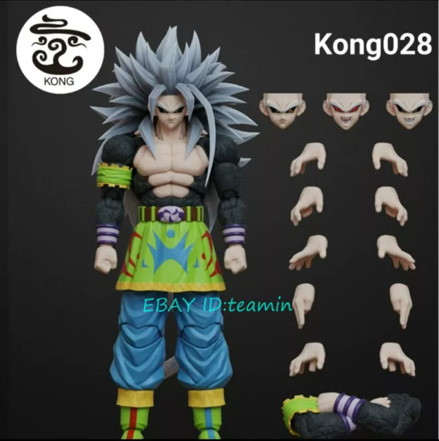 Dragonball AF 18 Inch SSJ5 Broly Saiyan Resin Statue Dragonball Z Figure  LED USA