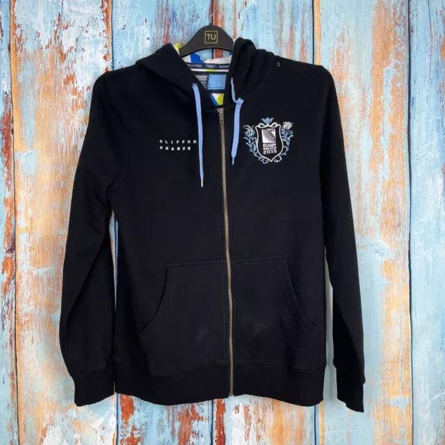 Maglione con cappuccio nero con cerniera Rugby World Cup Collection England 2015 da uomo nero taglia 16