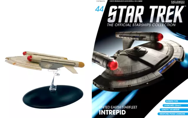 Star Trek UNITED EARTH STARFLEET INTREPID No. 44 Diecast Starships Collection