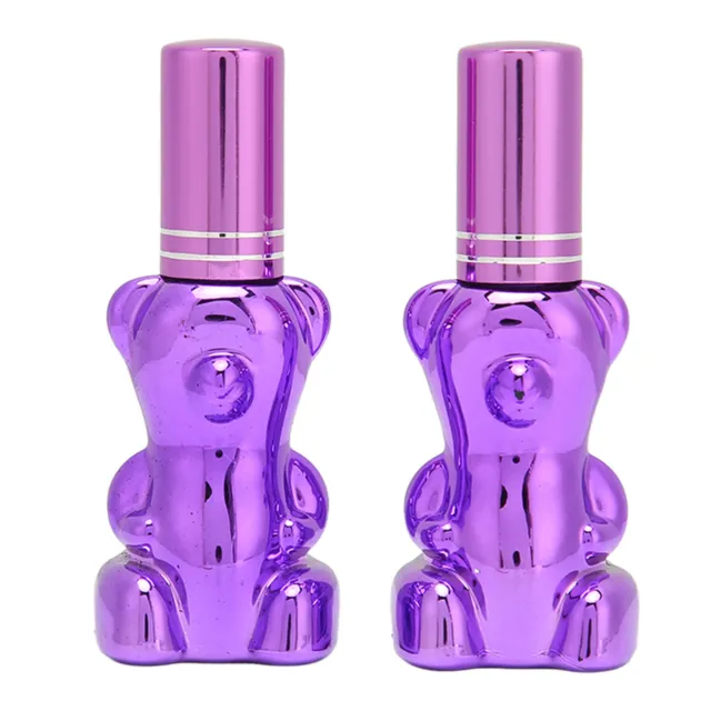 2pcs Perfume Spray Bottle Bear Shaped Press On Leakproof Refillable Empty Bo SDS