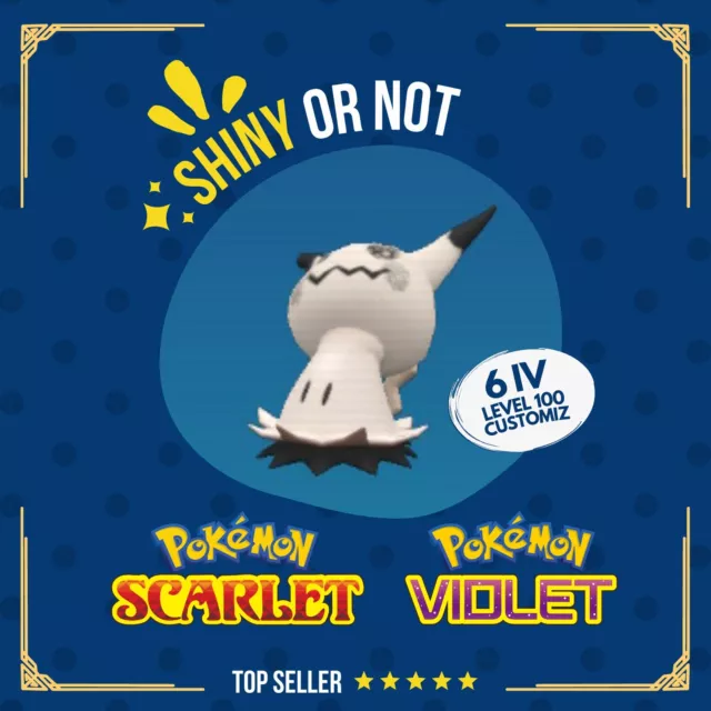 Pokemon Scarlet and Violet MIMIKYU Shiny 6IV / Competitive Set