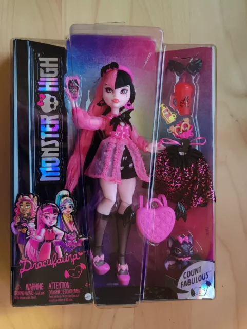 Monster High Draculaura G3 Generation 3 Reboot Doll Mattel 2022