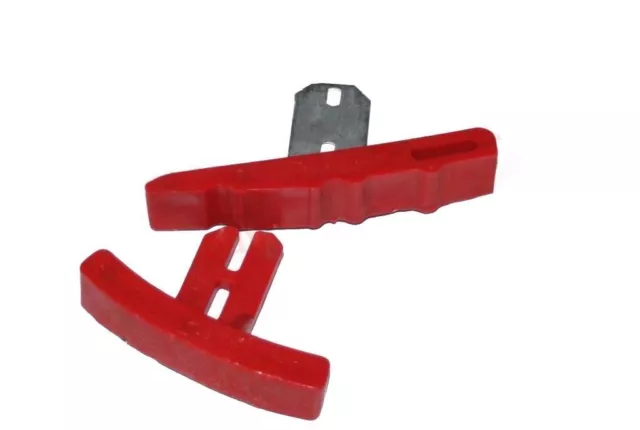 New Lambretta Red Quick Slip Upper and Bottom Chain Guide Set GP S3 S2u