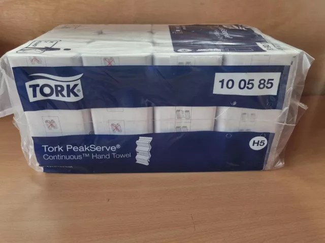 Tork PeakServe Cont Hand Towel, H5, Universal, White, 100585, 12 x 410 Sheets 2