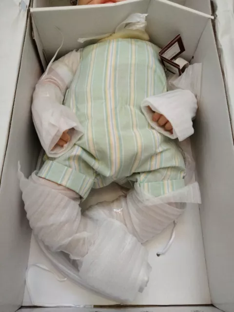 Ashton-Drake Real Touch 18" When They Placed You In My Arms Doll by Linda Murray 3