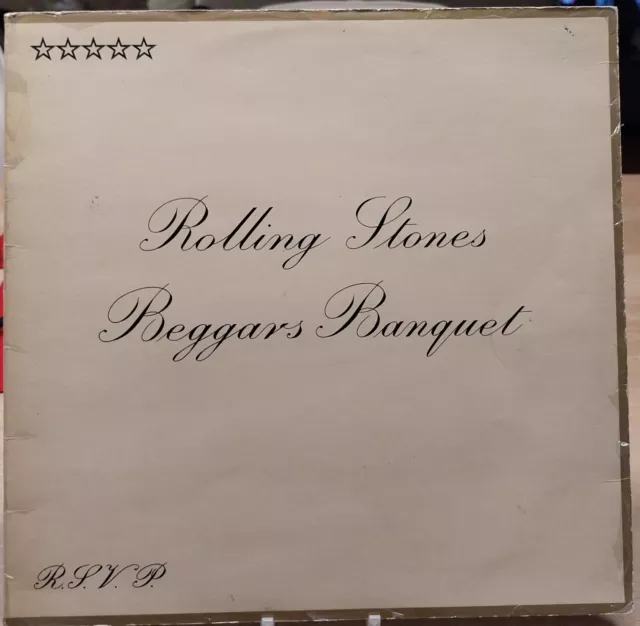 Rolling Stones Vinyl LP "Beggars Banquet" von 1968