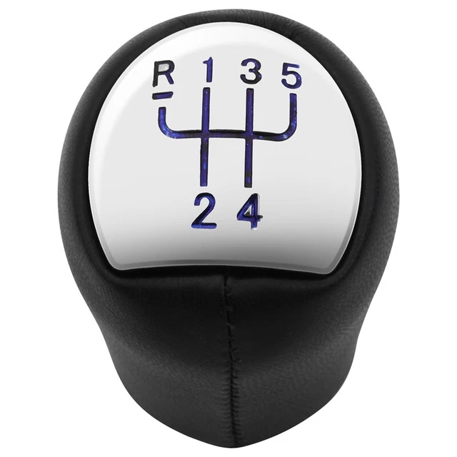 Pommeau De Levier De Vitesse En Cuir Pour Hyundai I30 GD 2012-2017 - Référence FACULX 43711-A5200, 6 Vitesses, Noir