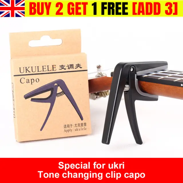 Guitar Capo Aluminum Alloy Grip Quick Change Clamp Key Acoustic Tone Adjusting!