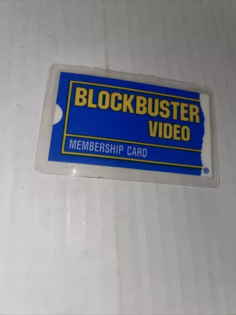 Blockbuster Video Membership Card Laminated Vintage