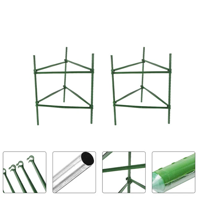 2 Sets Käfige Gartenkäfige Einsätze Gemüse -Gitter -Pot -Halter Ständer