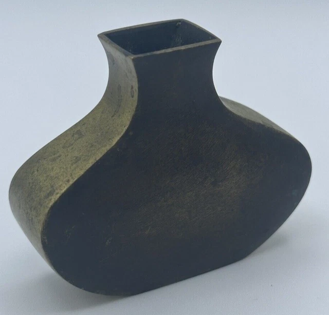 KARL HAGENAUER Bronze or Brass Vase Sculpture, Austrian, Signed