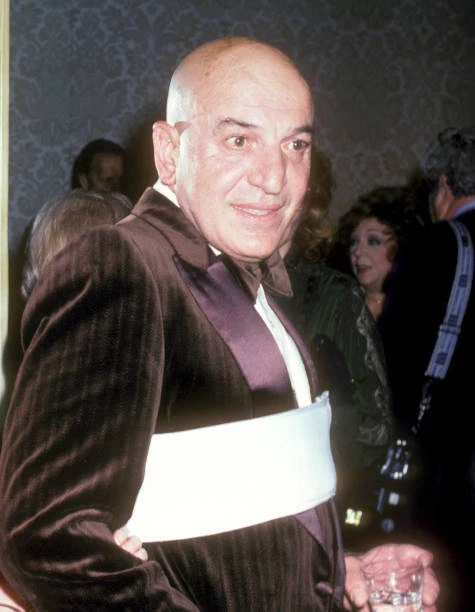 TELLY SAVALAS AT George Burns’Birthday Celebration at Beverl - 1981 Old
