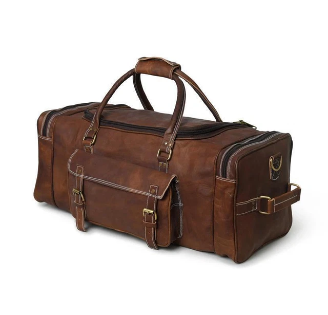 Sac de voyage en cuir fait à la main extra large 36'' Duffle sac de sport...