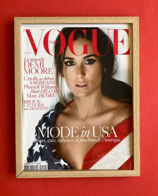 Cover deco VOGUE août 2005 couverture decoration Paris 859 Demi Moore french