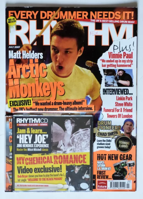 Rhythm Magazine & CD: July 2007, Vinnie Paul, Arctic Monkeys...Etc.