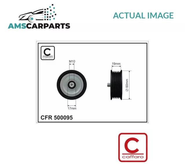 V-Ribbed Belt Deflection Pulley Lower 500095 Caffaro New Oe Replacement