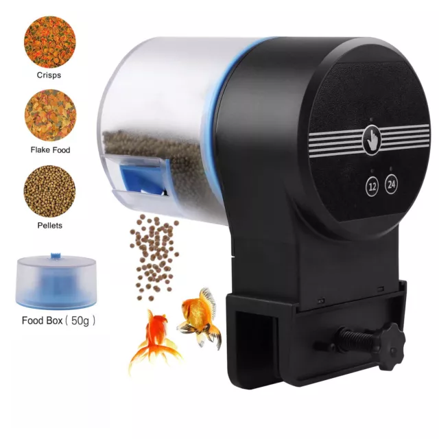 Adjustable Auto Fish Feeder Feeding Aquarium Tank Automatic Food Dispenser Timer