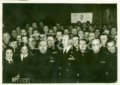 1939 ROMA MANLIO festeggiato dall'AGENZIA STEFANI con Dino