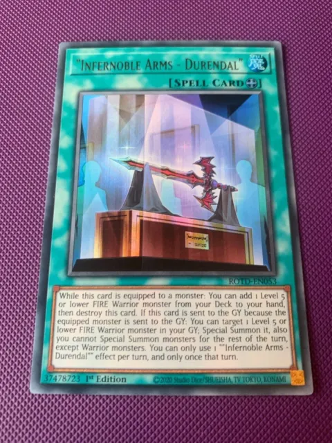 Yugioh ROTD-EN053 Infernoble Arms - Durendal 1st Edition Ultra Rare NM/LP