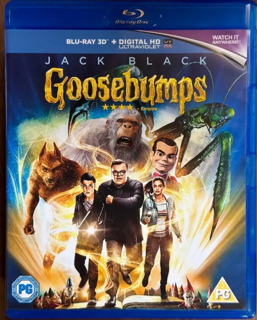 Goosebumps 2D+3D Blu-Ray 2015 Famille Horreur Film Région Gratuit