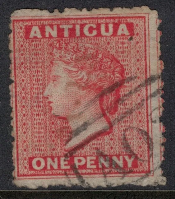 Antigua 1863-7 1d Vermilion wmk star sideways SG7b Used Cat £42