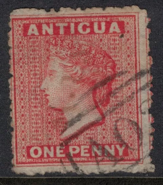 Antigua 1863-7 1d Vermilion wmk star sideways SG7b Used Cat £42