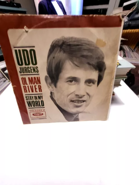 Udo Jürgens: Ol Man River/Stay in my World, Vogue- 7"-Si, m-/ex-,