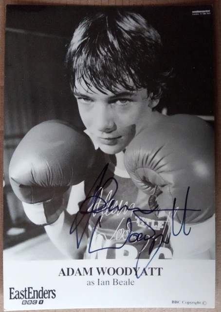 ORIGINAL AUTOGRAPHED EASTENDERS CAST CARD ADAM WOODYATT Ian Beale