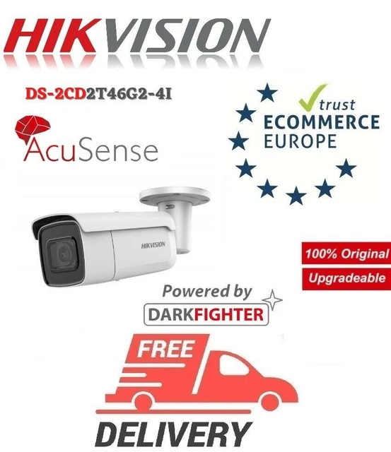 Caméra réseau Bullet IP Hikvision DS-2CD2T46G2-4I F2.8 4MP, intrusion