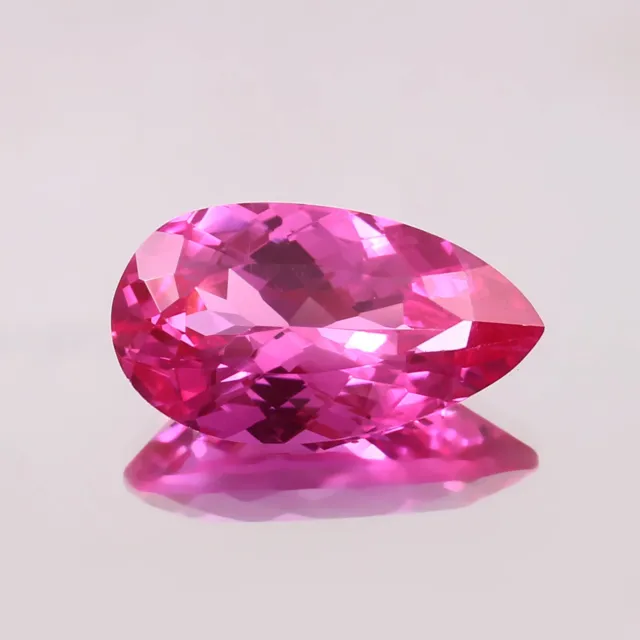 AAA Natural Flawless Ceylon Pink Sapphire Loose Pear Gemstone Cut 18x10 MM