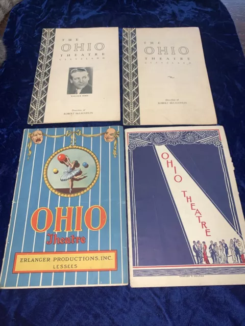 4 Vintage Ohio Theater, Cleveland, Ohio Program