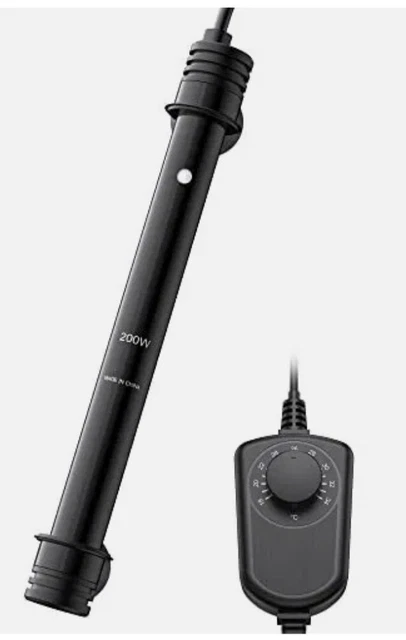 NICREW 200w submersible fish heater & external temperature controller 200Litre