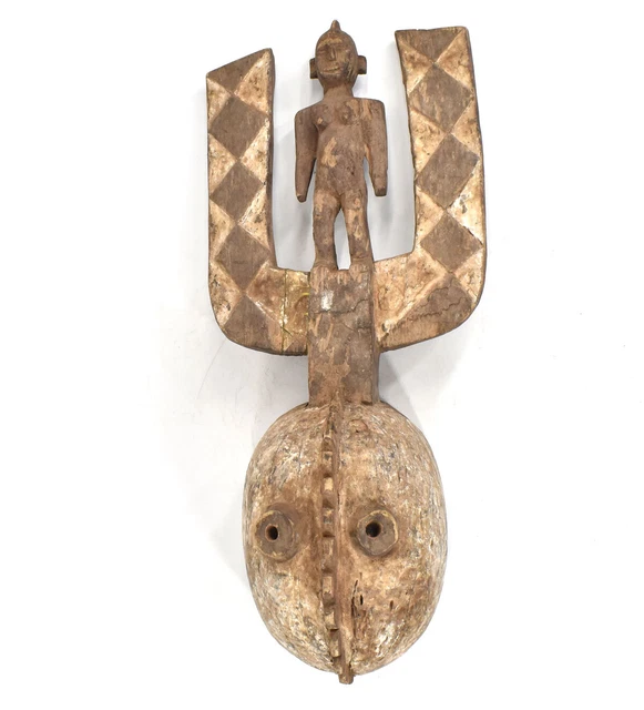 Bobo Figural Mask with Figure Burkina Faso