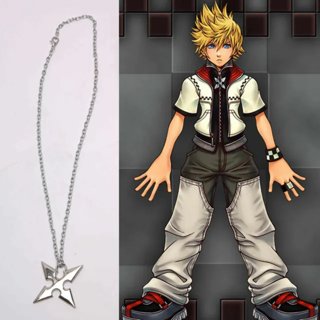 Kingdom Hearts Roxas Cross Necklace New 2