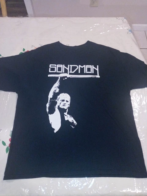 Rare Vintage Ecw The Sandman Hardcore Wrestling Shirt Men's Xl Wwf Wwe. 🔥🔥