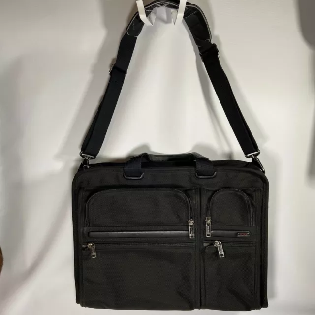 TUMI Alpha Laptop Messenger Bag Briefcase 17" Ballistic Nylon Black  26114D4