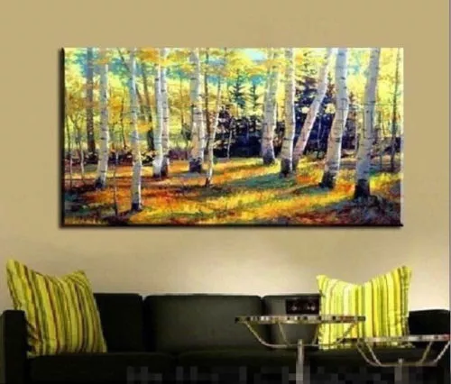 CHOP178 100% hand-painted modern tree art abstract oil painting on canvas