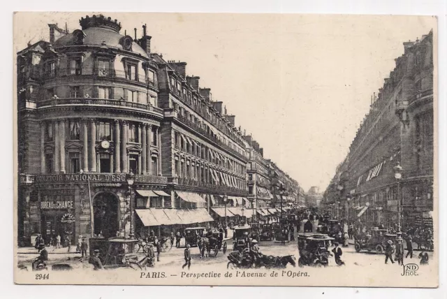 paris , perspective de l'avenue de l'opéra