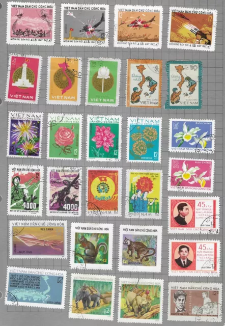 Stamp Collection. Asia & South America. 1094 Mint And Used Stamps.  (6202) 3