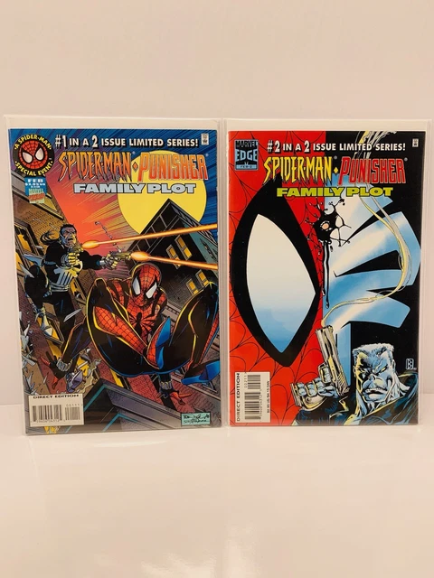 Spiderman Punisher Family Plot 1-2 Complete Limited Series Set 1996 Marvel Comic