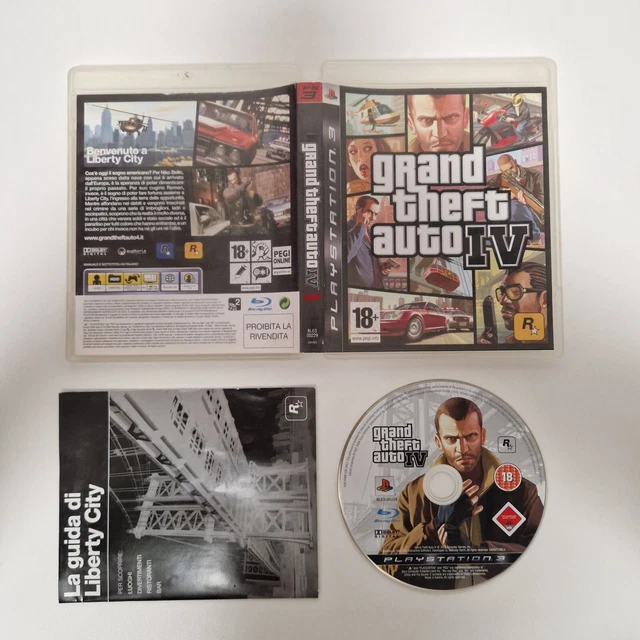 GRAND THEFT AUTO IV GTA 4 (PS3 PlayStation 3 jeu PS3) Complet avec manuel et carte EUR 12,54
