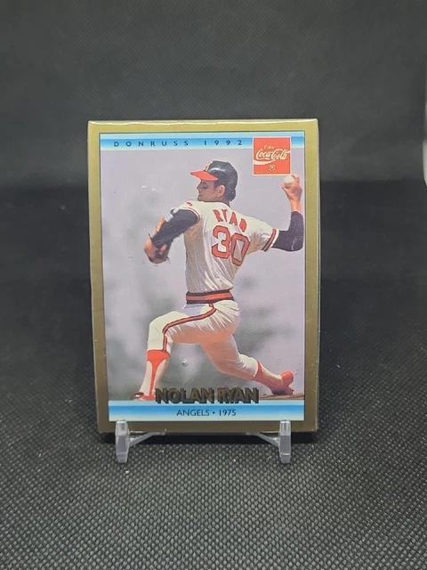 1992 Donruss Coca-Cola Coke NOLAN RYAN Angels 1975 #9 HOF - Sealed (3)