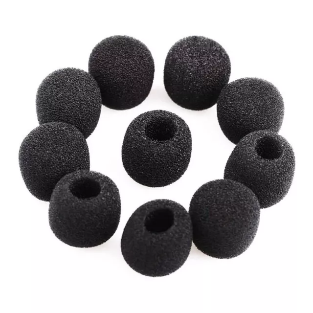 10PCS Microphone Windscreen Sponge Cover Headset Mic Foam Cover Protective Cap