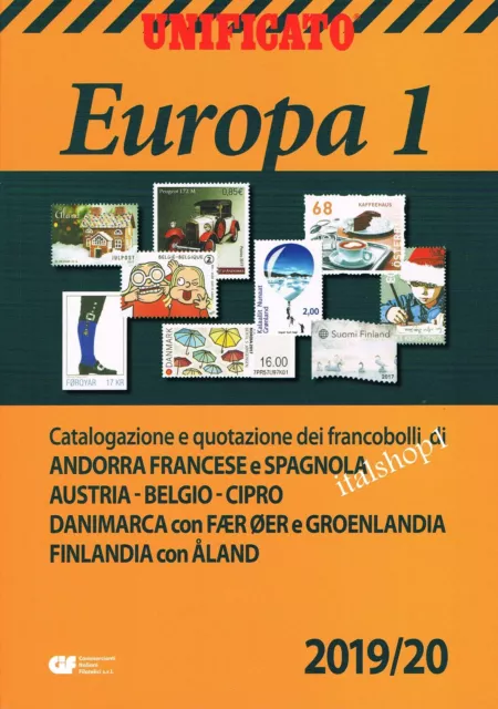 Unificato Catalogo Europa Volume 1   2019/20 Nuovo