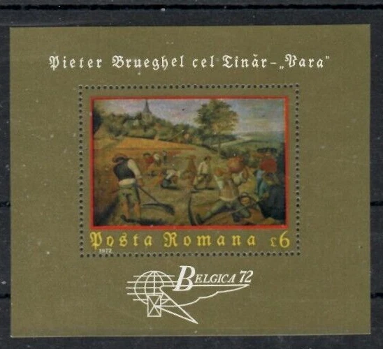 Romania1972  EXPOZITIA FILATELICA   BELGICA   MINISHHEET MNH