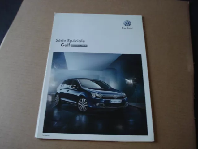 catalogue Volkswagen  golf  style -  2/ 2011 - série  spéciale