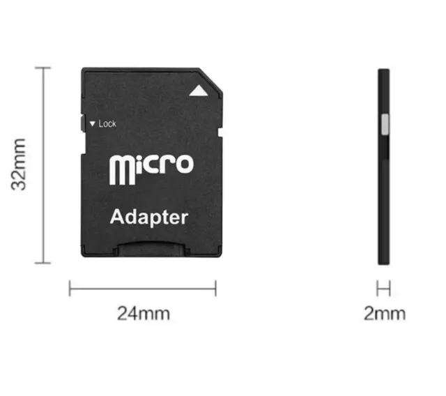 Speicherkarten Adapter von Micro SD auf SD Kartenadapter Karte Memory Card 2